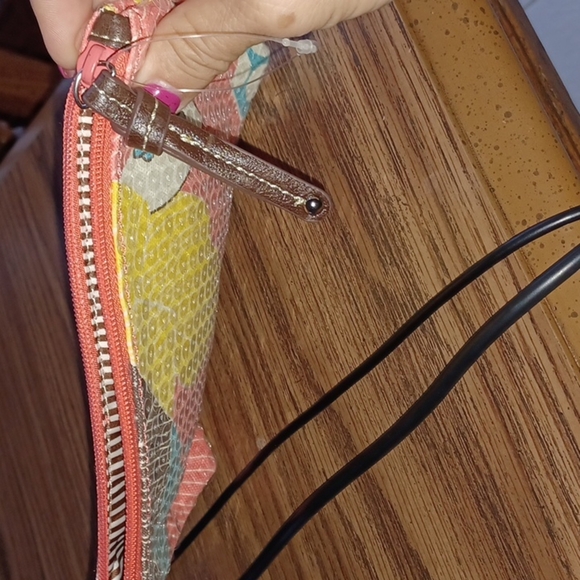 Nine West sequin makeup bag - Picture 3 of 5